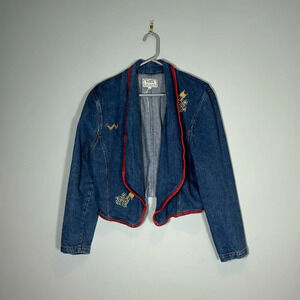 Vintage 90’s An Original Rickie aztec embroidered denim jacket Size L